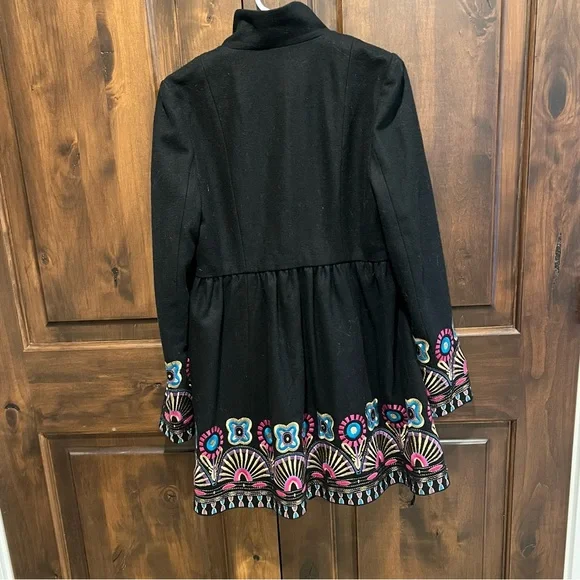 Anthropologie Tracy Reese Elimovna Embroidered Coat - Picture 9 of 13